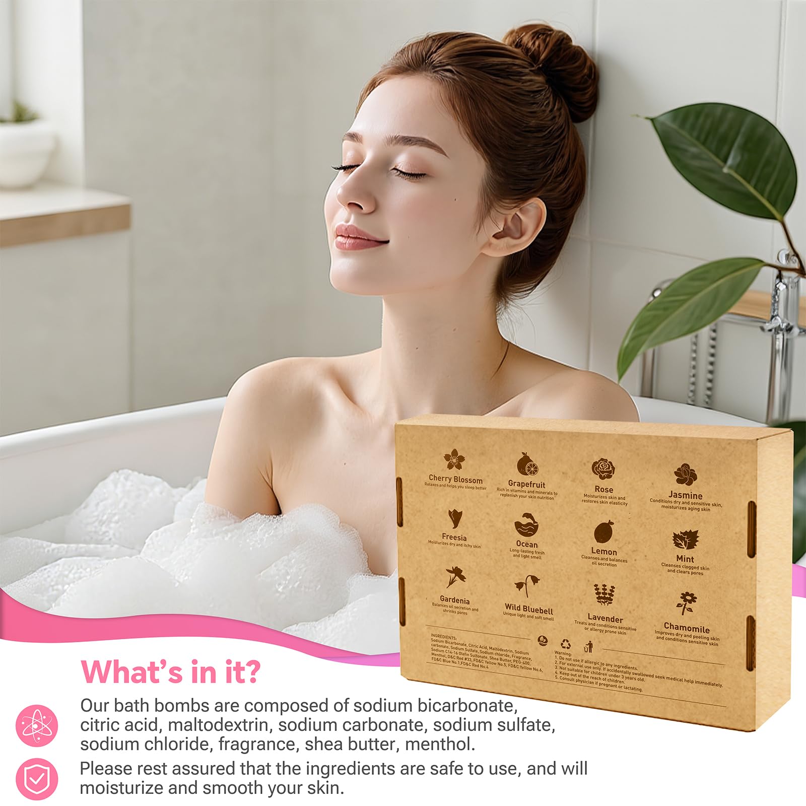 Each CalmNfiz bomb weighs 3 oz for compact, daily self-care moments.