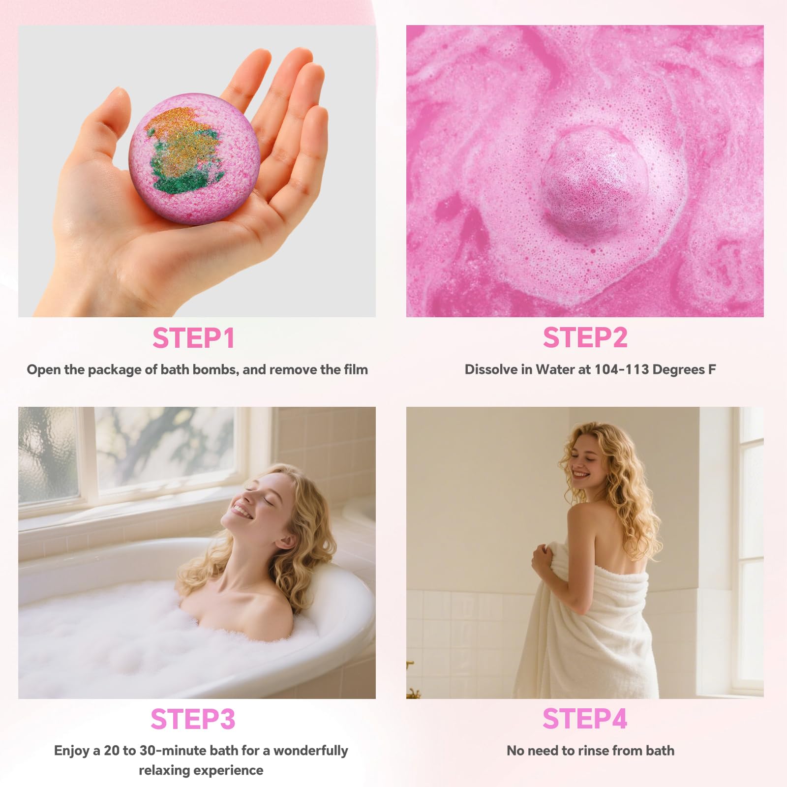 CalmNfiz formula uses shea butter to moisturize skin during bath.