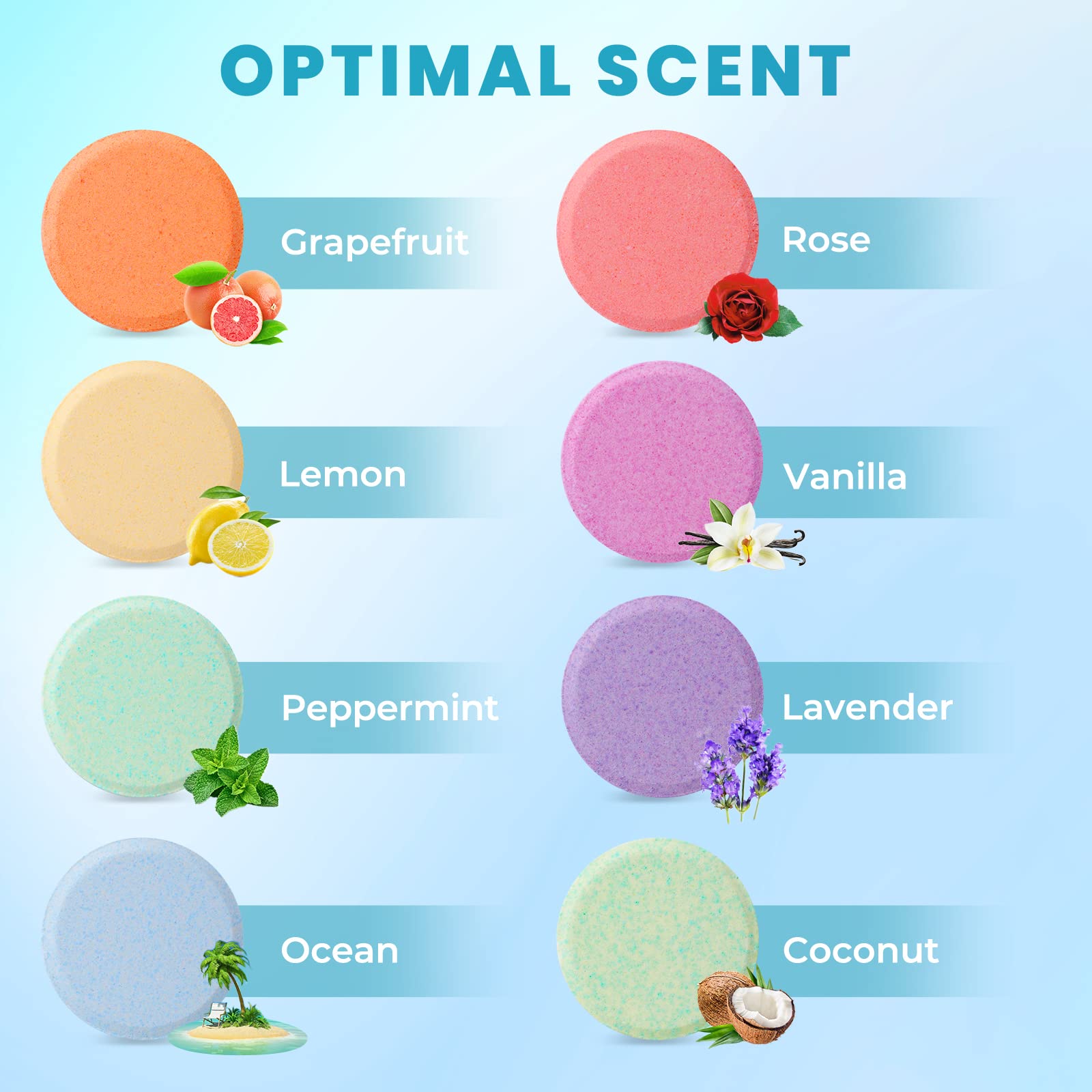 CalmNFiz coconut shower steamer evokes tropical spa-like mood