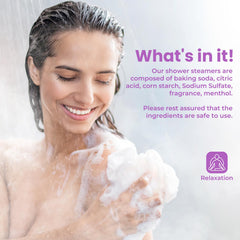 CalmNFiz coconut shower steamer brings tropical fragrance and skin-friendly moisture.