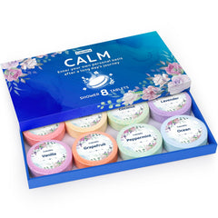 CalmNFiz eight-pack box ready for gifting and self-care.