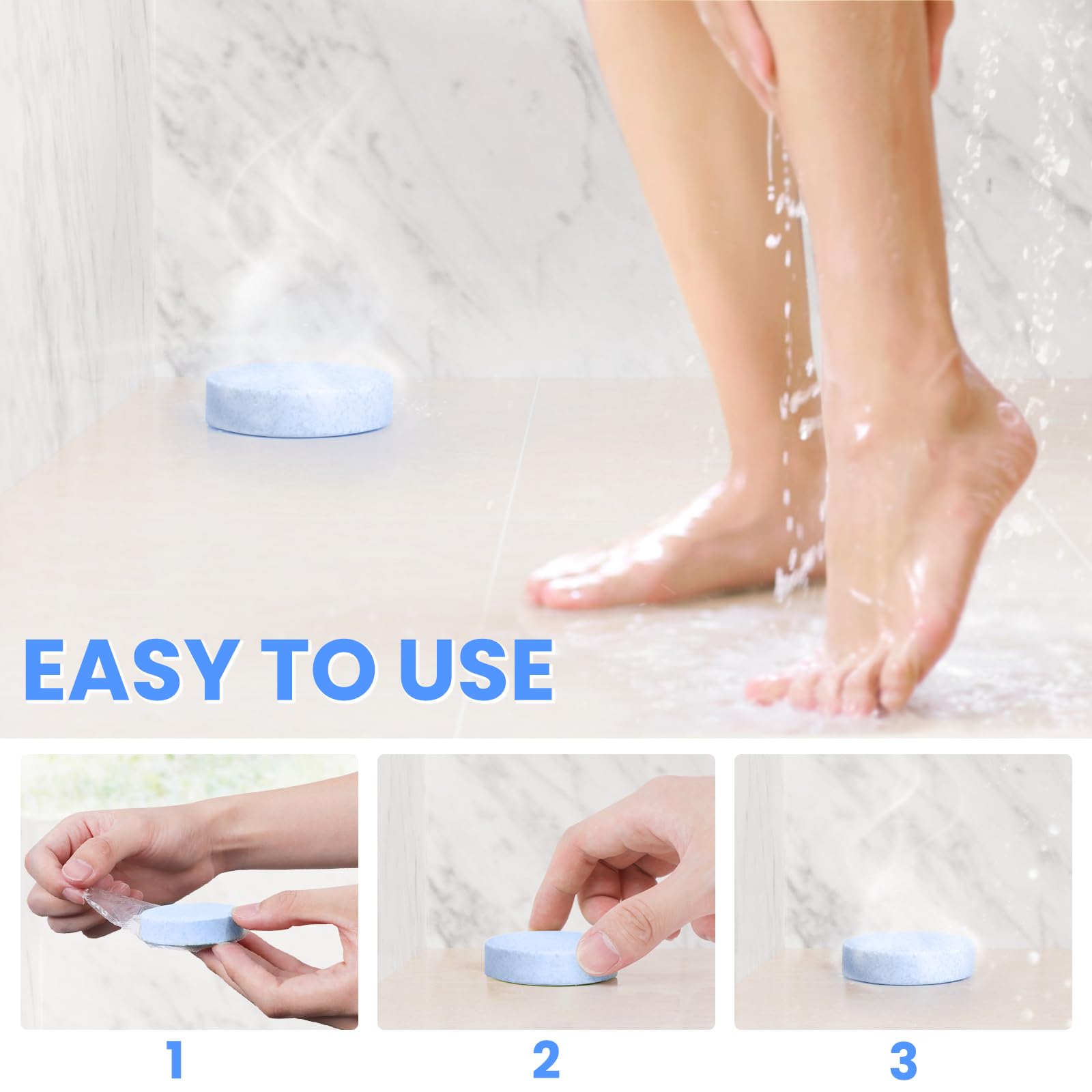 CalmNFiz relaxation ritual adds spa-like atmosphere to showers.