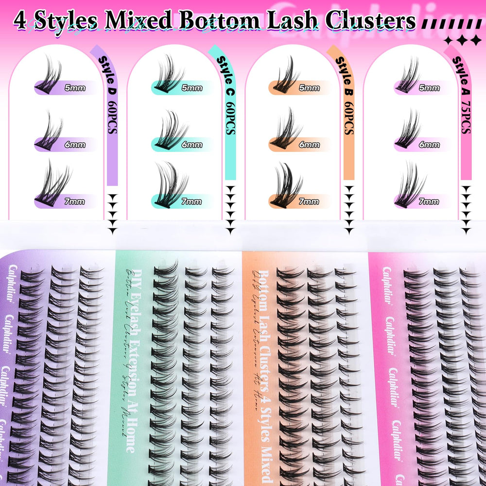 Calphdiar 5-7mm natural lashes for subtle enhancements.
