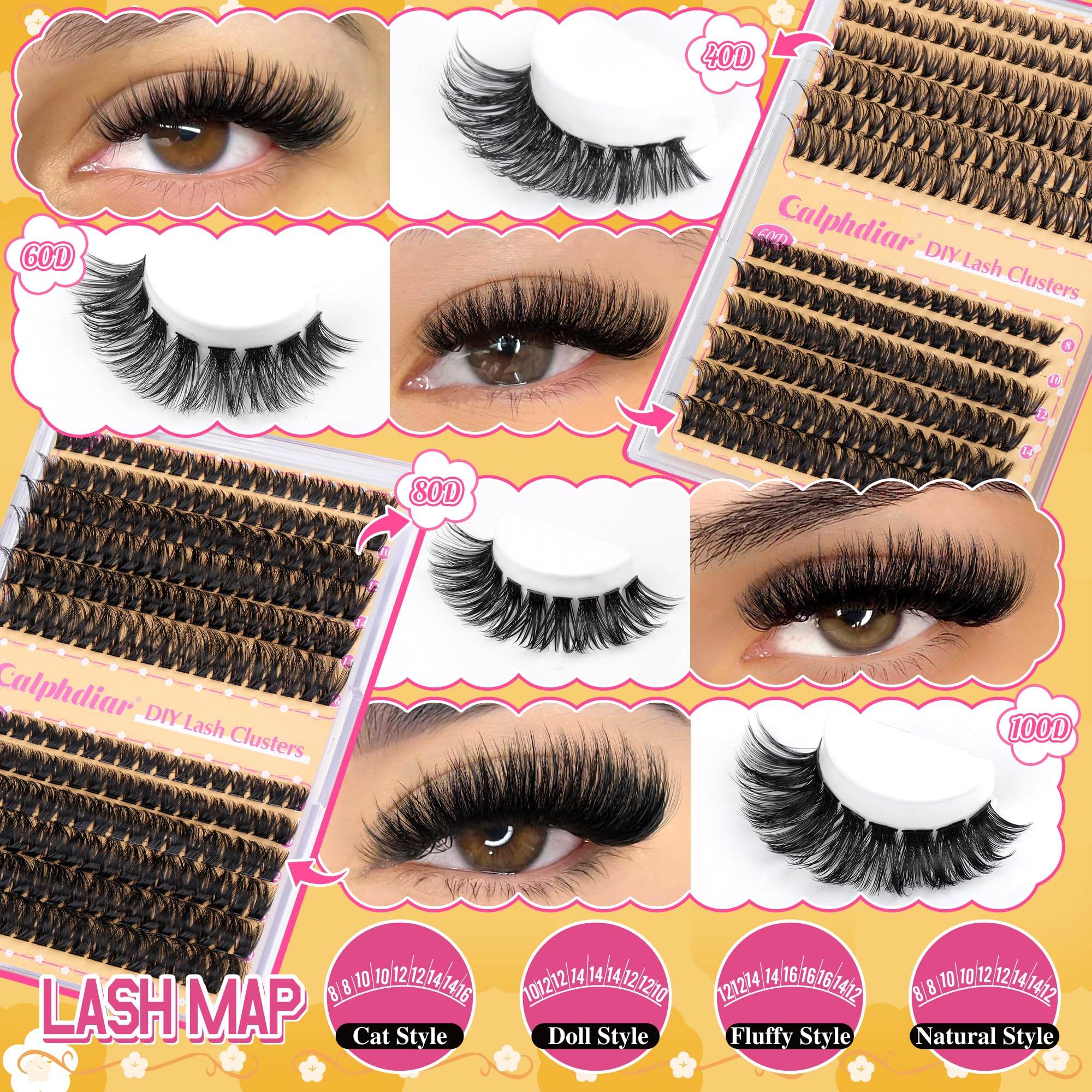Calphdiar eyelash brush for gentle grooming and neat separation.