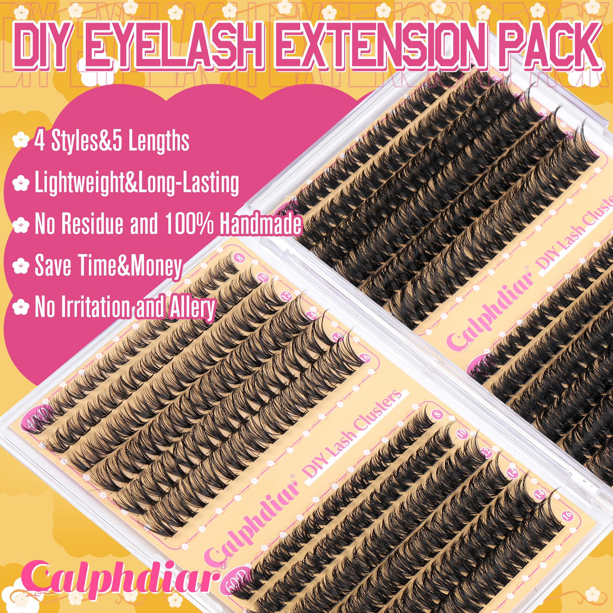 Calphdiar lash extension tweezers for precise placement and clean application.