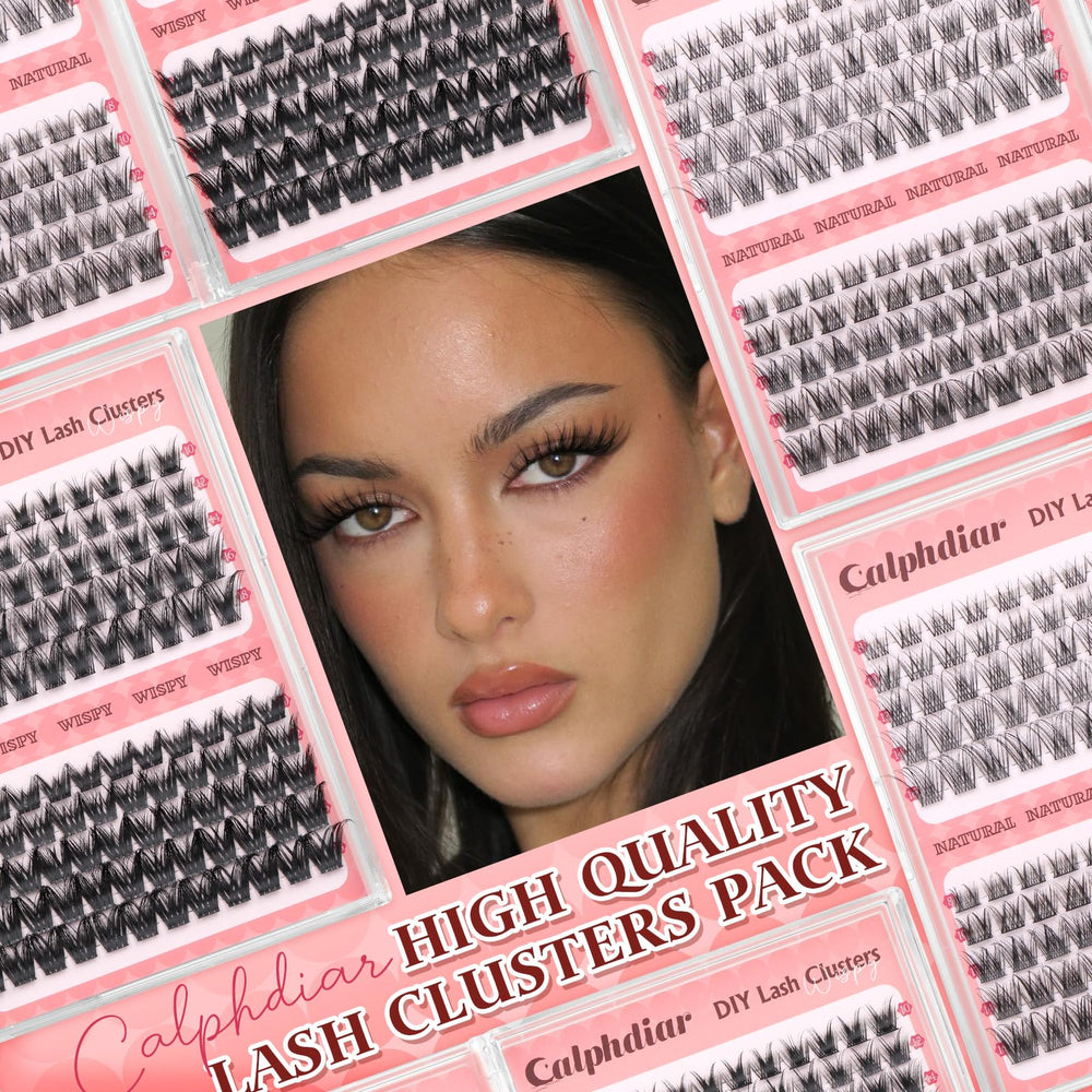 Calphdiar lash clusters 18mm length closeup sparks bold manga-inspired look with impact.