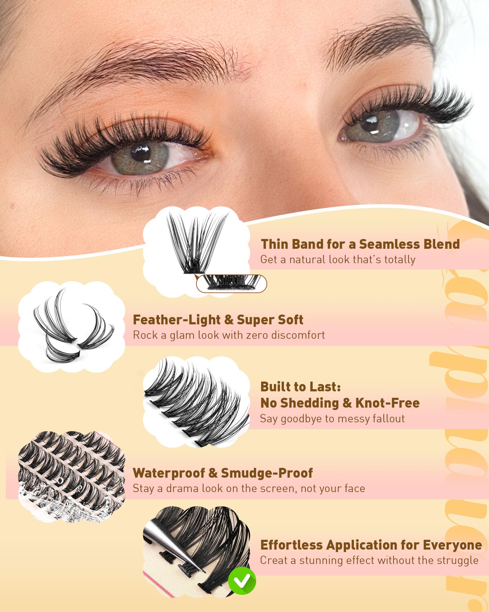 Calphdiar Lashes for different occasions enhance day and night looks.