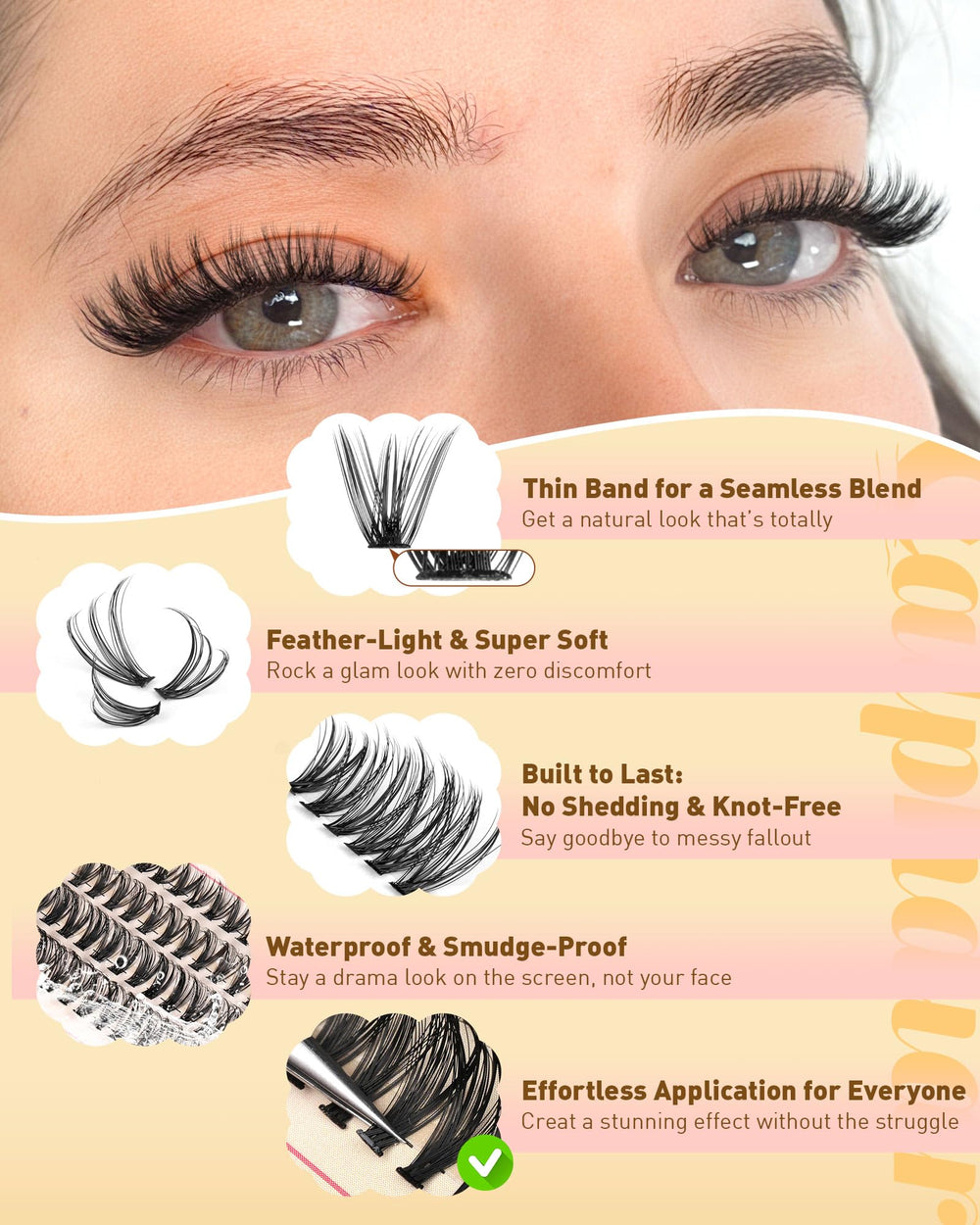 Calphdiar Lashes for different occasions enhance day and night looks.
