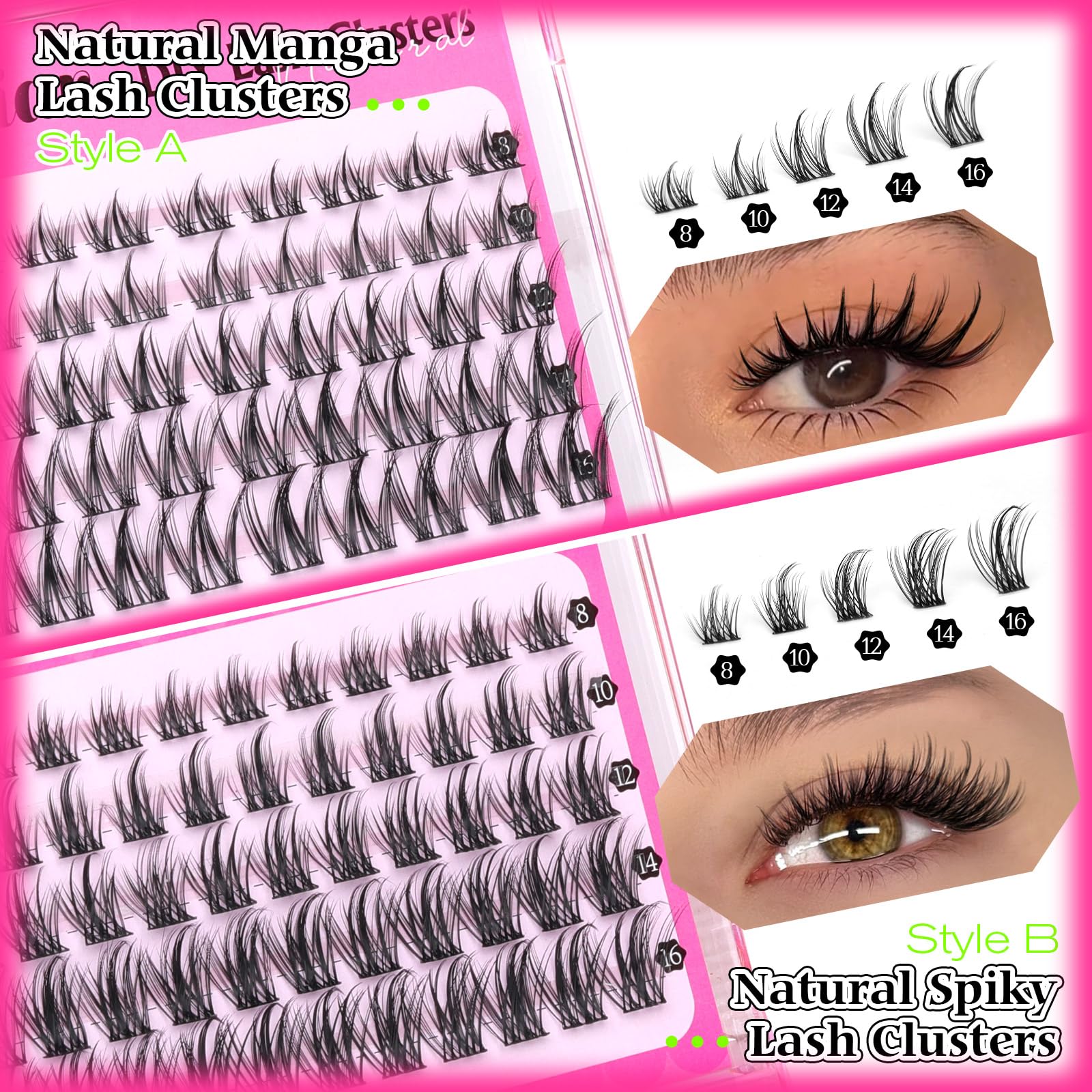 Calphdiar manga charming individual lashes for bold yet elegant style.