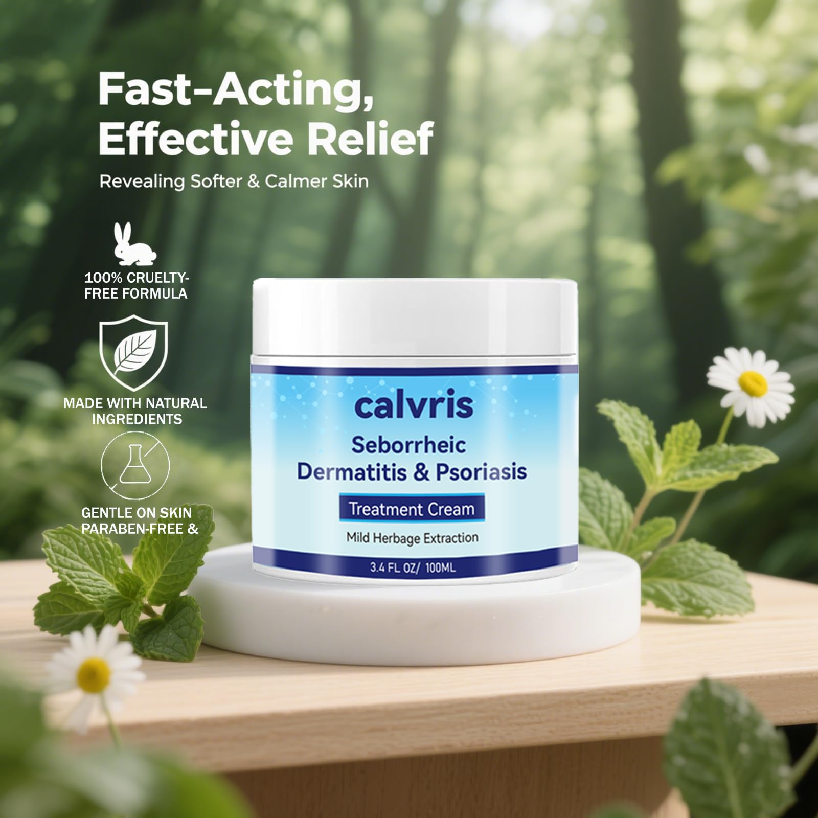 Calvris Scalp Comfort Balm on scalp after cleansing supports balanced comfort