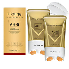 Calyphra PEAQ Neck Cream tube shows firming action for a lifted neck