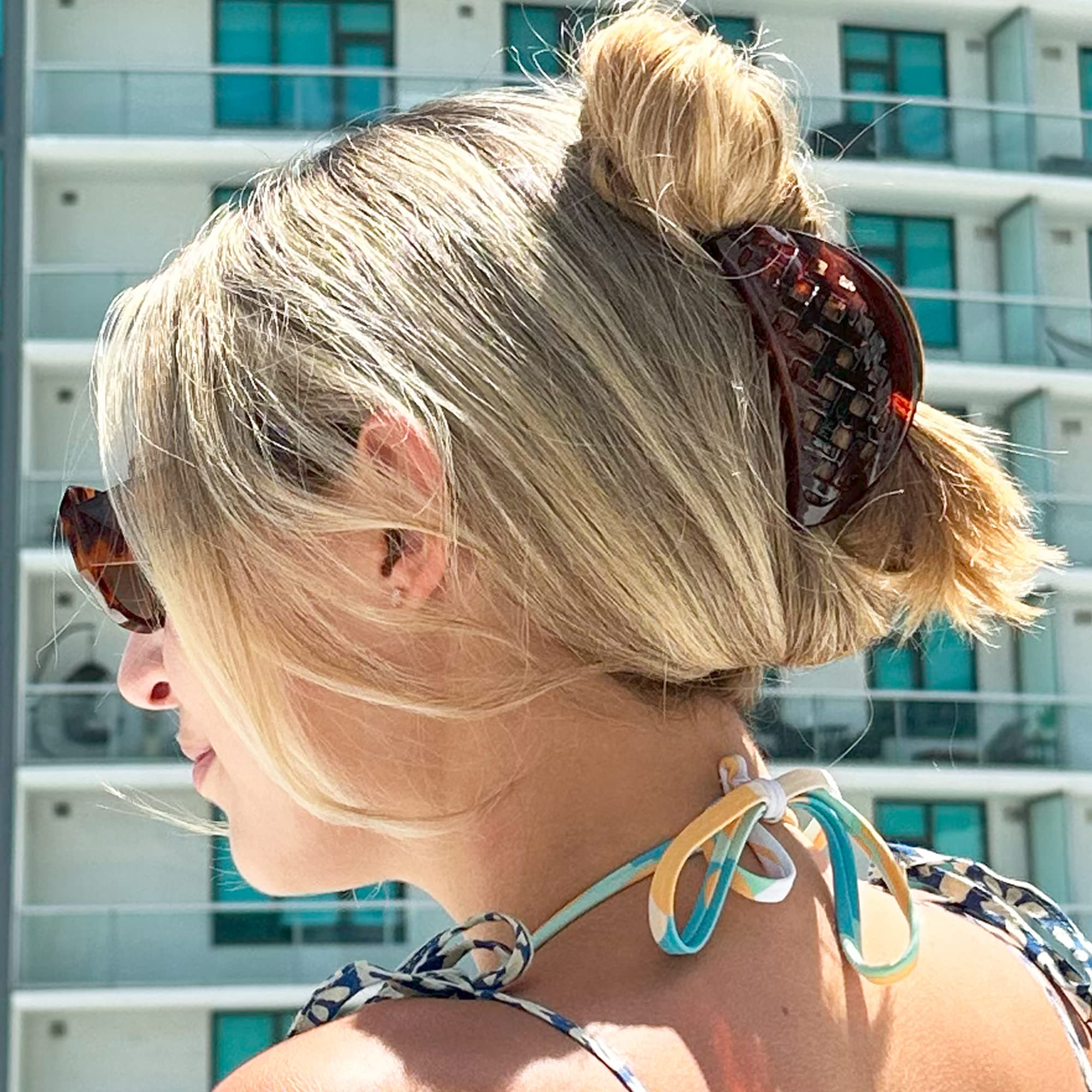 Camila Paris CP1807 large claw clip securing thick hair with strong grip