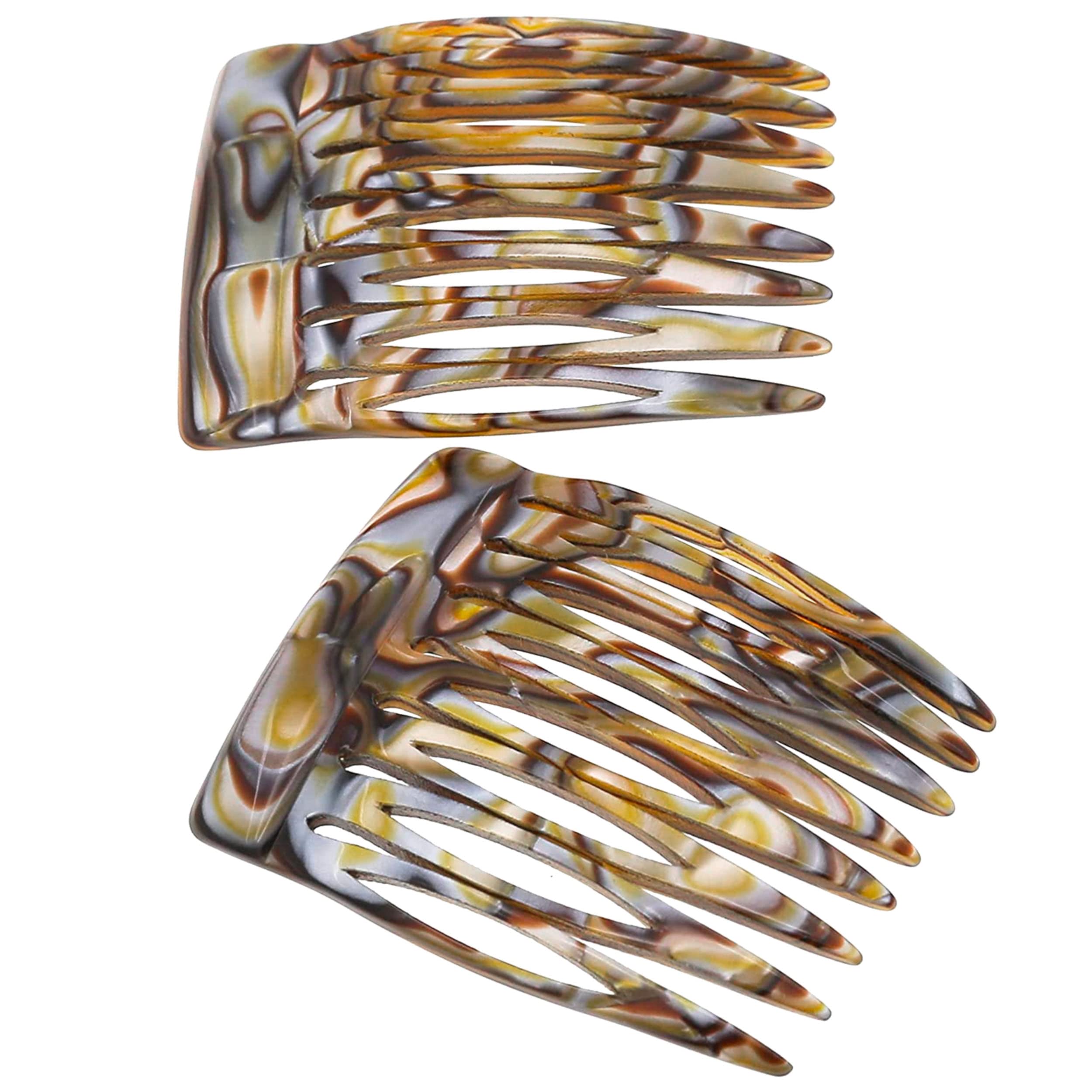 Camila Paris CP2332/2 Onyx side comb closeup showing glossy finish for elegant styling.