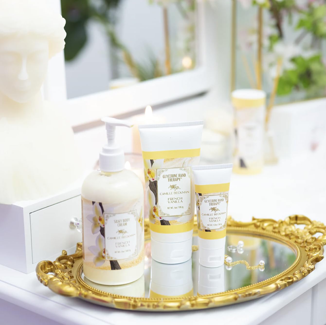Scent shot captures French Vanilla aroma inspiring cozy, comforting routines.