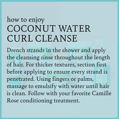 Camille Rose Coconut Water Curl Cleanse castor oil highlight for strength and moisture