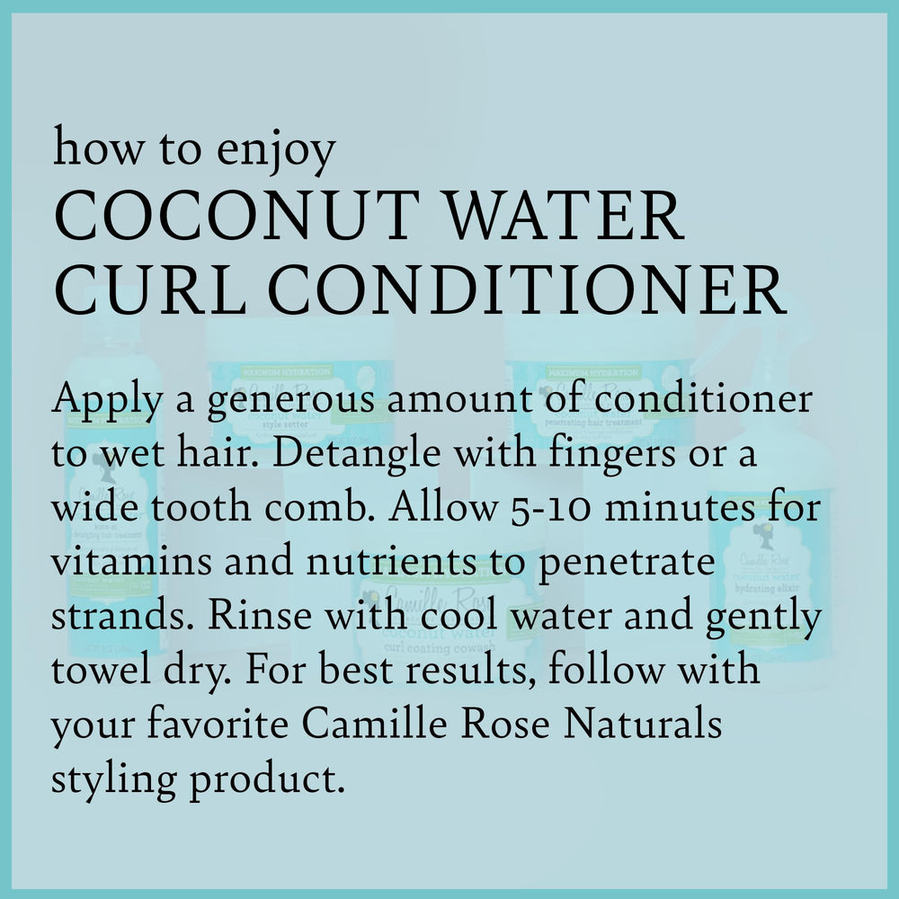 Creamy texture on curls showing softness and elasticity with Camille Rose conditioner.