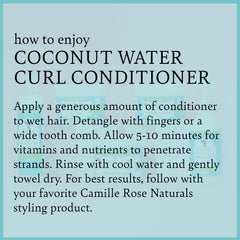 Creamy texture on curls showing softness and elasticity with Camille Rose conditioner.