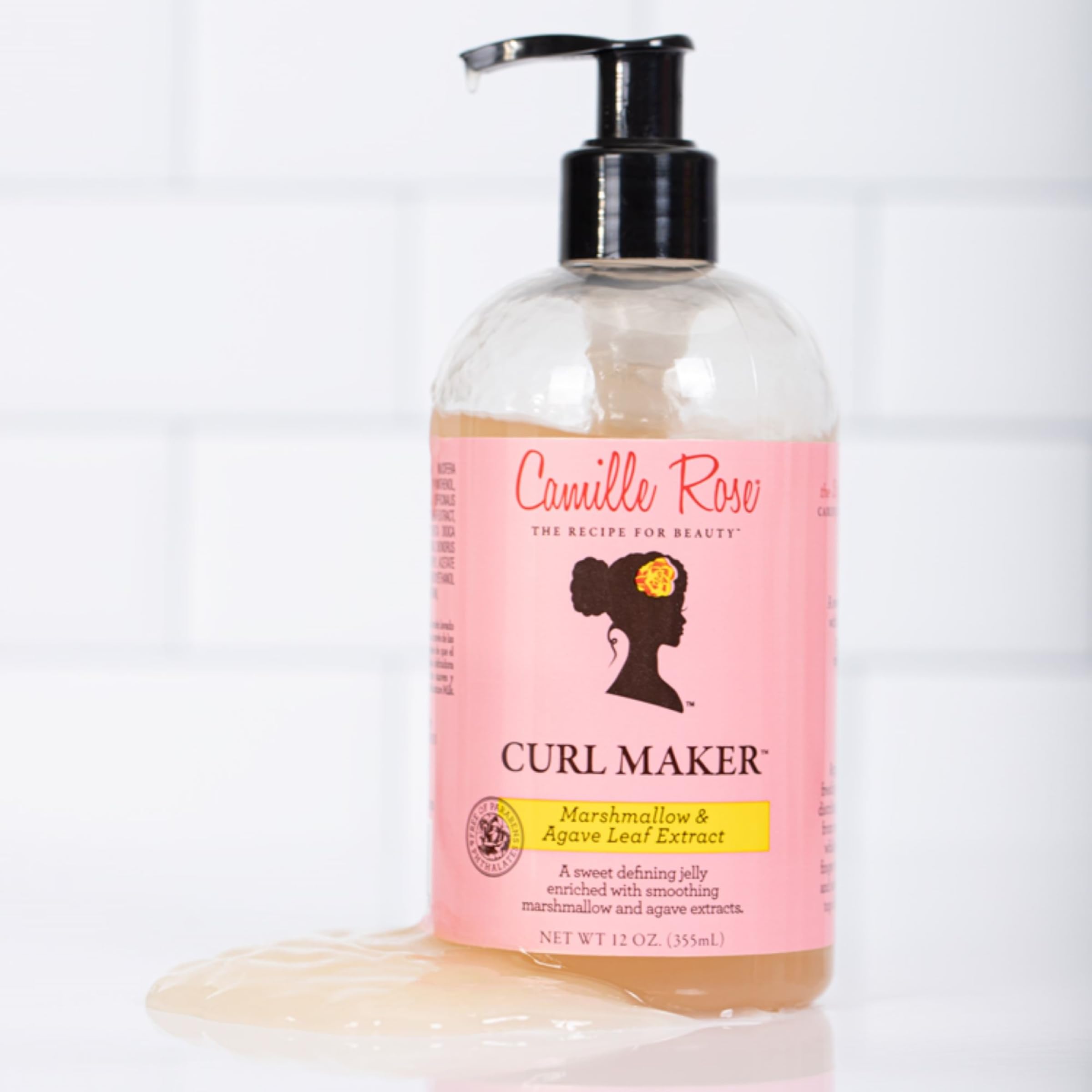 Camille Rose Curl Maker finished curls look soft and defined.