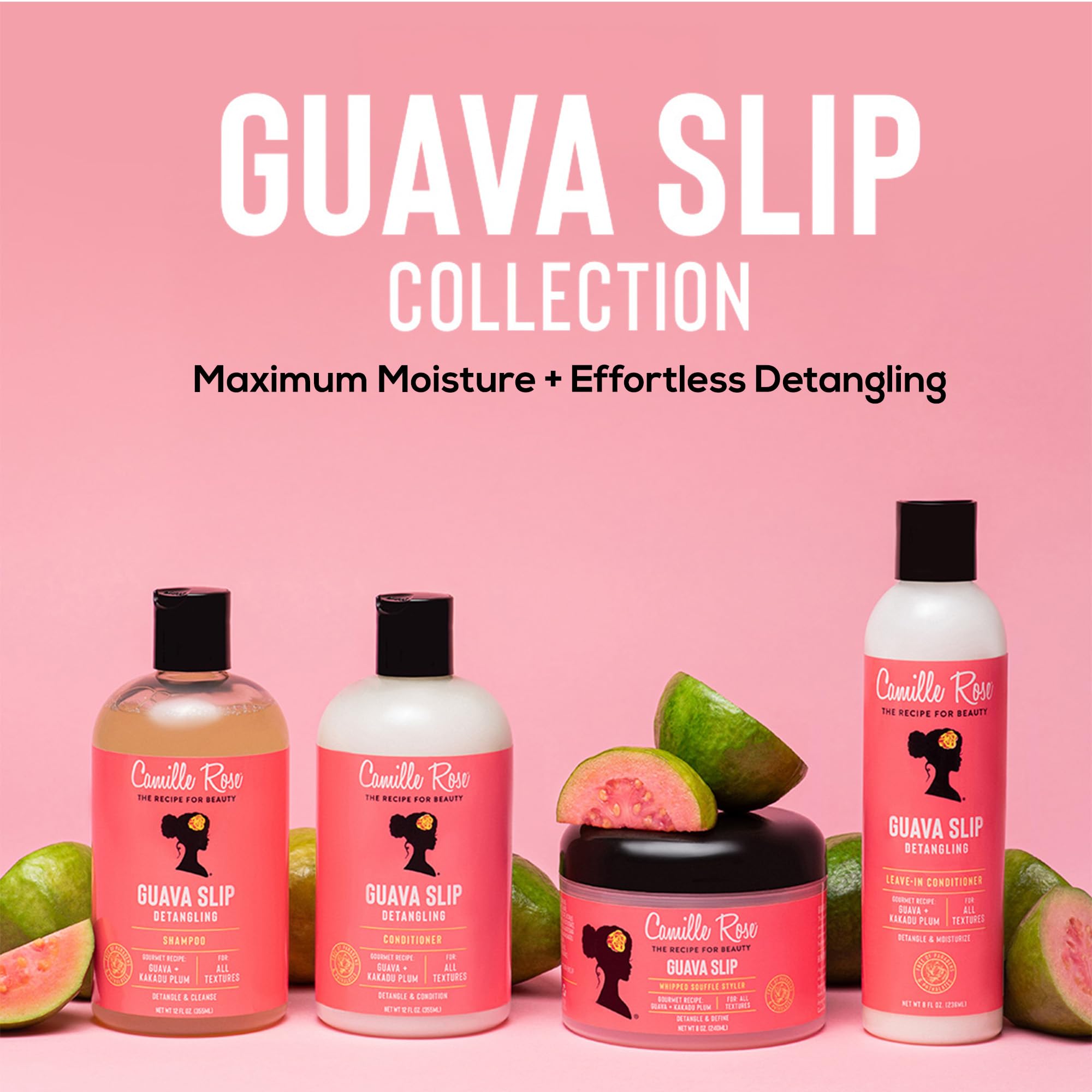 Camille Rose Guava Slip ingredients close-up featuring guava and Kakadu plum