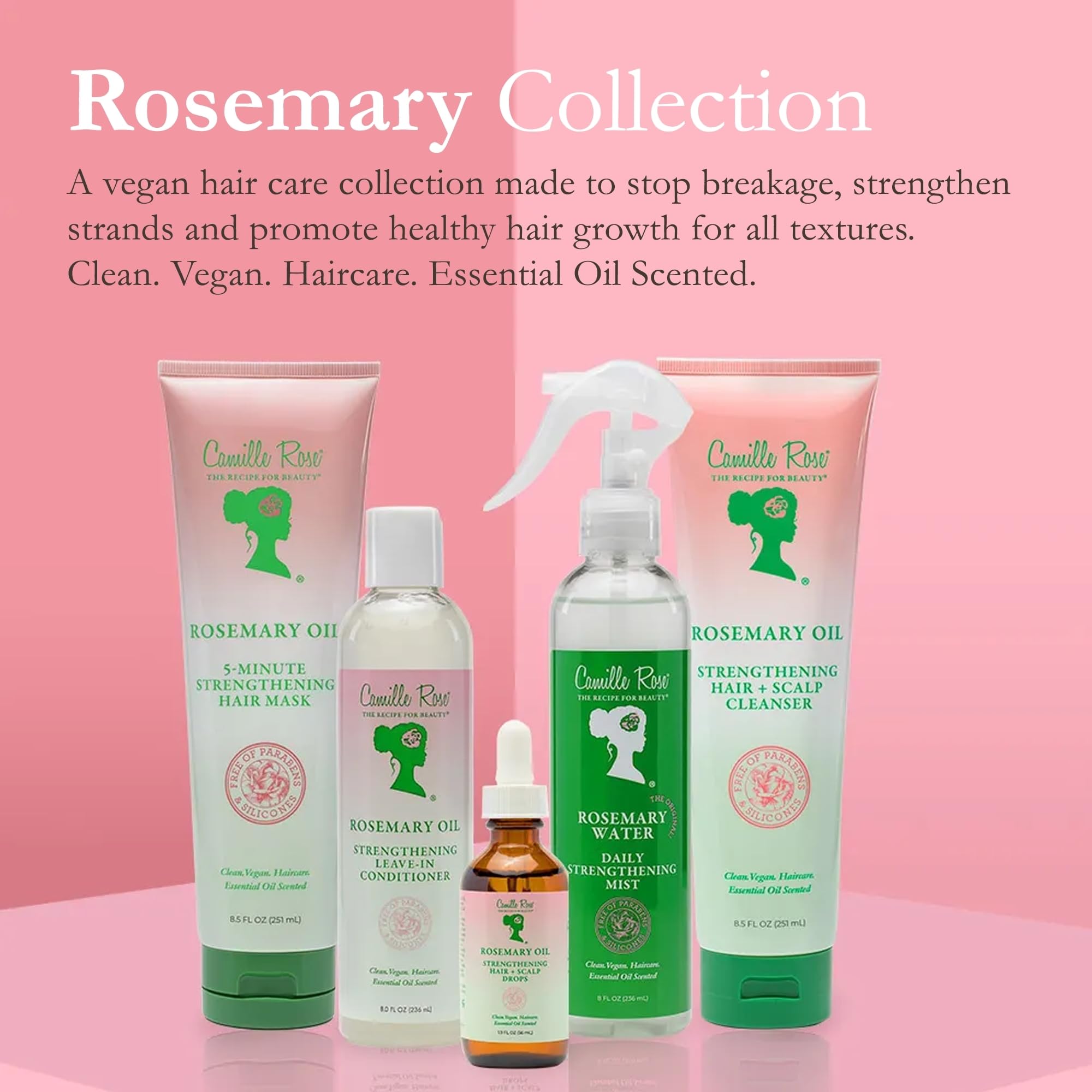 Camille Rose Rosemary Mask packaging reveals gourmet ingredients and clean labeling