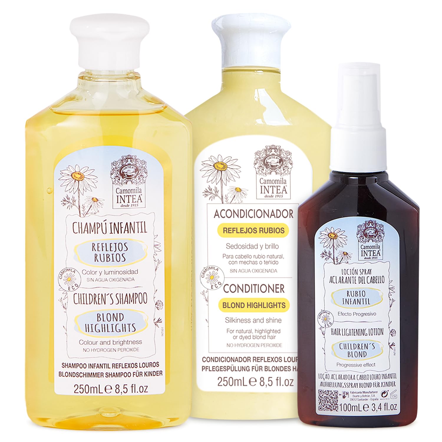 Camomila Intea Kids shampoo bottle for gentle cleansing with chamomile