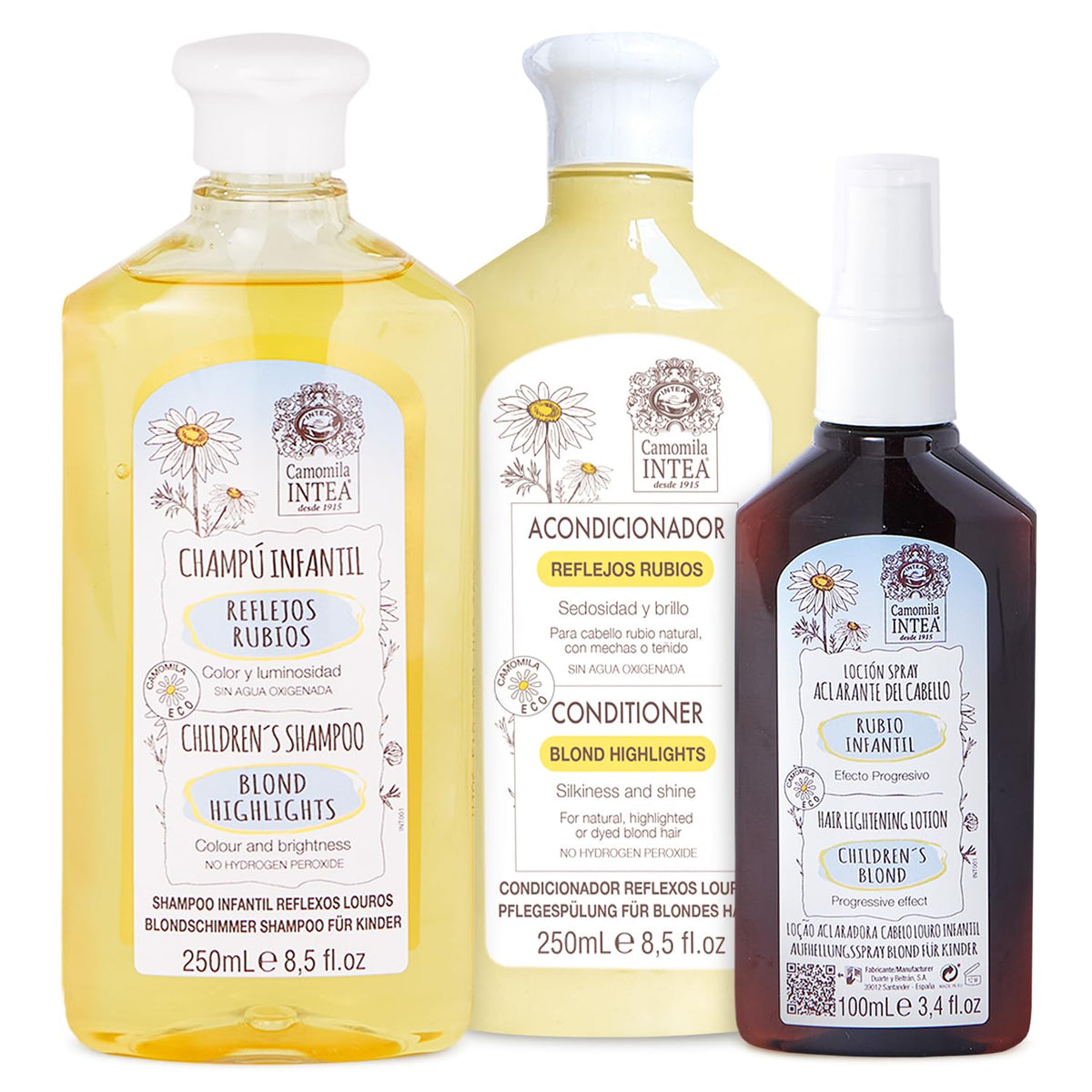 Camomila Intea Kids shampoo bottle for gentle cleansing with chamomile