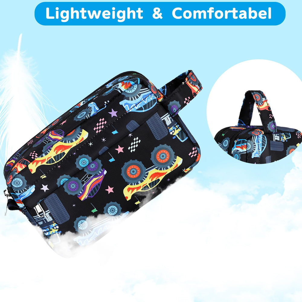CAMTOP car print bag adds fun while organizing travel essentials.