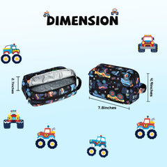 CAMTOP shark print bag keeps toiletries organized during travel.