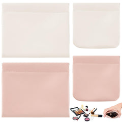 CANIPHA large beige makeup pouch showing compact travel storage for cosmetics on the go