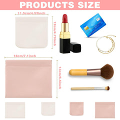 CANIPHA small beige makeup pouch keeps coins and jewelry tidy during travel