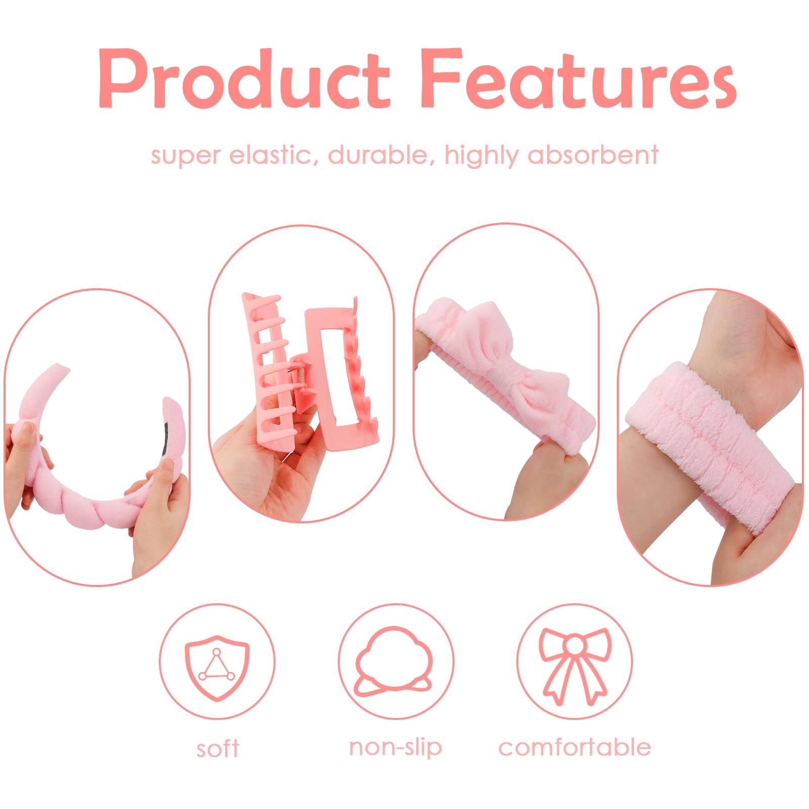 Canitor hair clip keeps thick or thin hair out of the way.