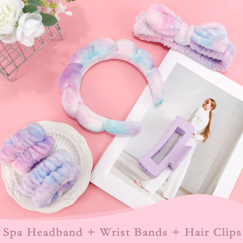 Canitor spa headbands face-wash friendly design helps keep sleeves dry.