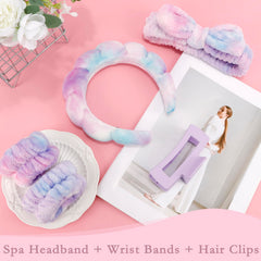 Canitor spa headbands face-wash friendly design helps keep sleeves dry.