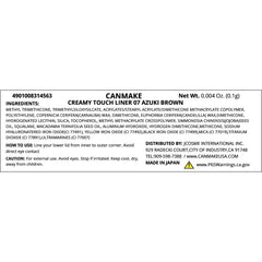 CANMAKE Creamy Touch Liner twist-action mechanism enables precise, mess-free application