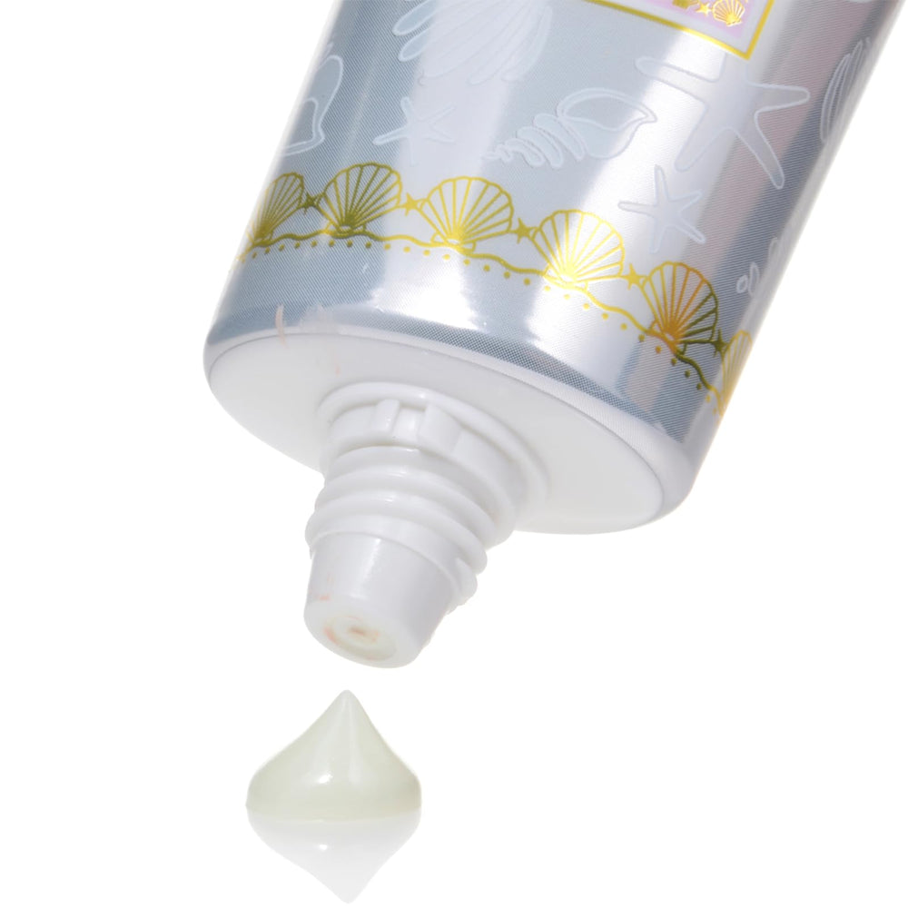 CANMAKE Mermaid Skin Gel 01 Clear swatch shows light luminous glow