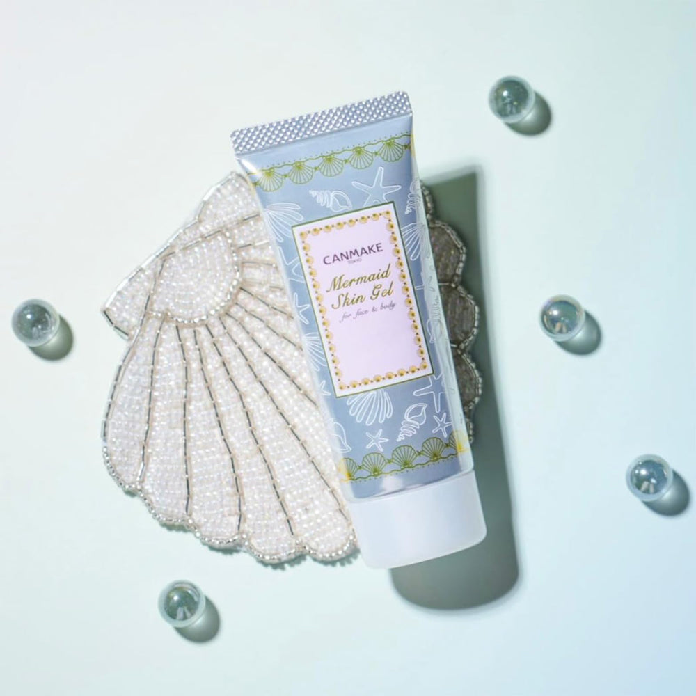 CANMAKE Mermaid Skin Gel 01 Clear close-up of gel texture for lightweight hydration