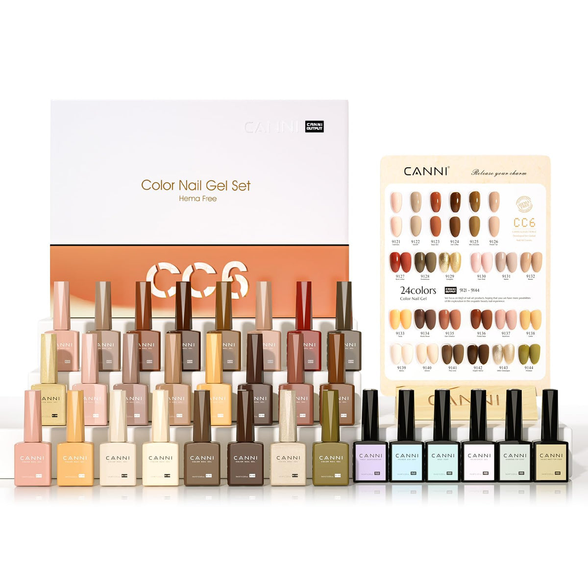 CANNI nude bottle view for precise at home manicure color matching