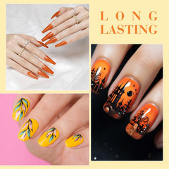 CANNI amber gel nail polish Amber bottle close-up with smooth color payoff