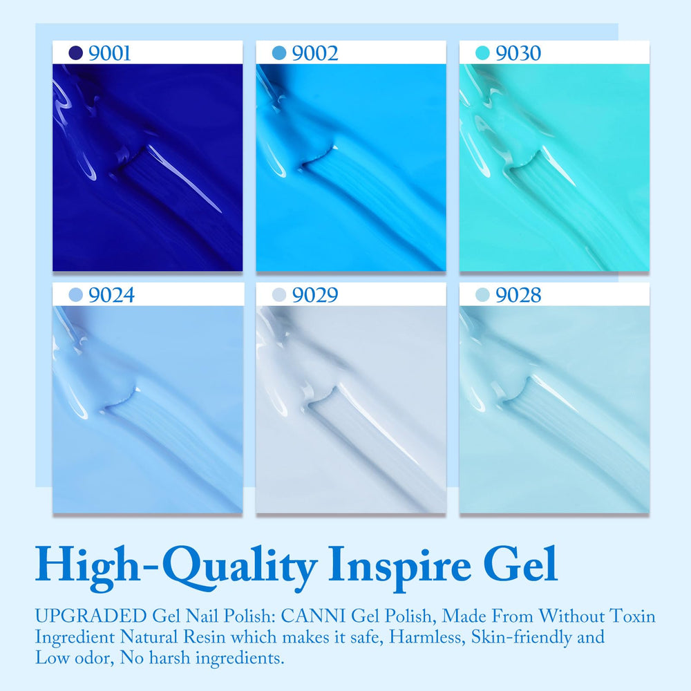 CANNI gel polish cure under UV/LED lamp for quick manicures.