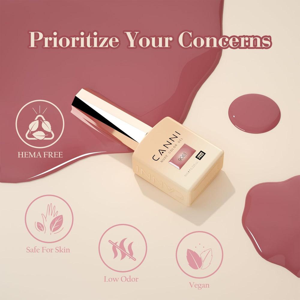 CANNI Brown Jelly Gel Nail Polish Set packaging is gift ready for celebrations.