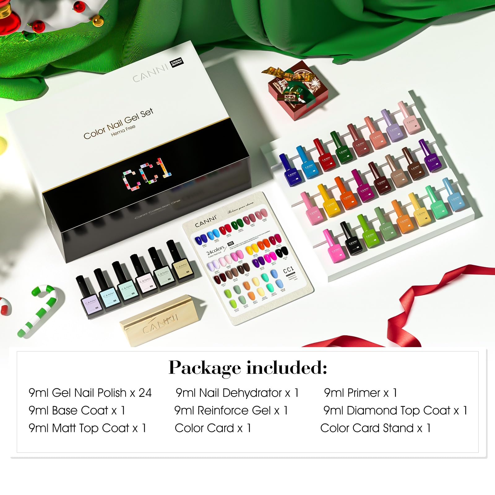 CANNI CC1 gel polish under LED lamp for salon-like results at home