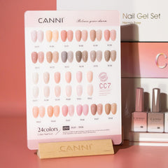CANNI jelly nude pink translucent colors capture sheer elegance for everyday nails.