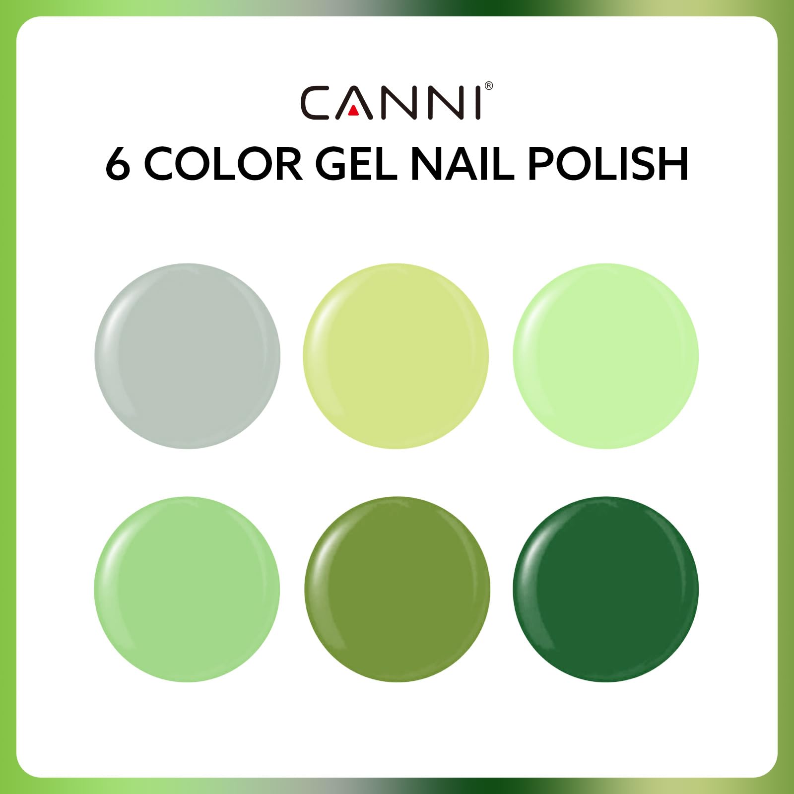 CANNI dark sage bottle—intense forest green for DIY nails