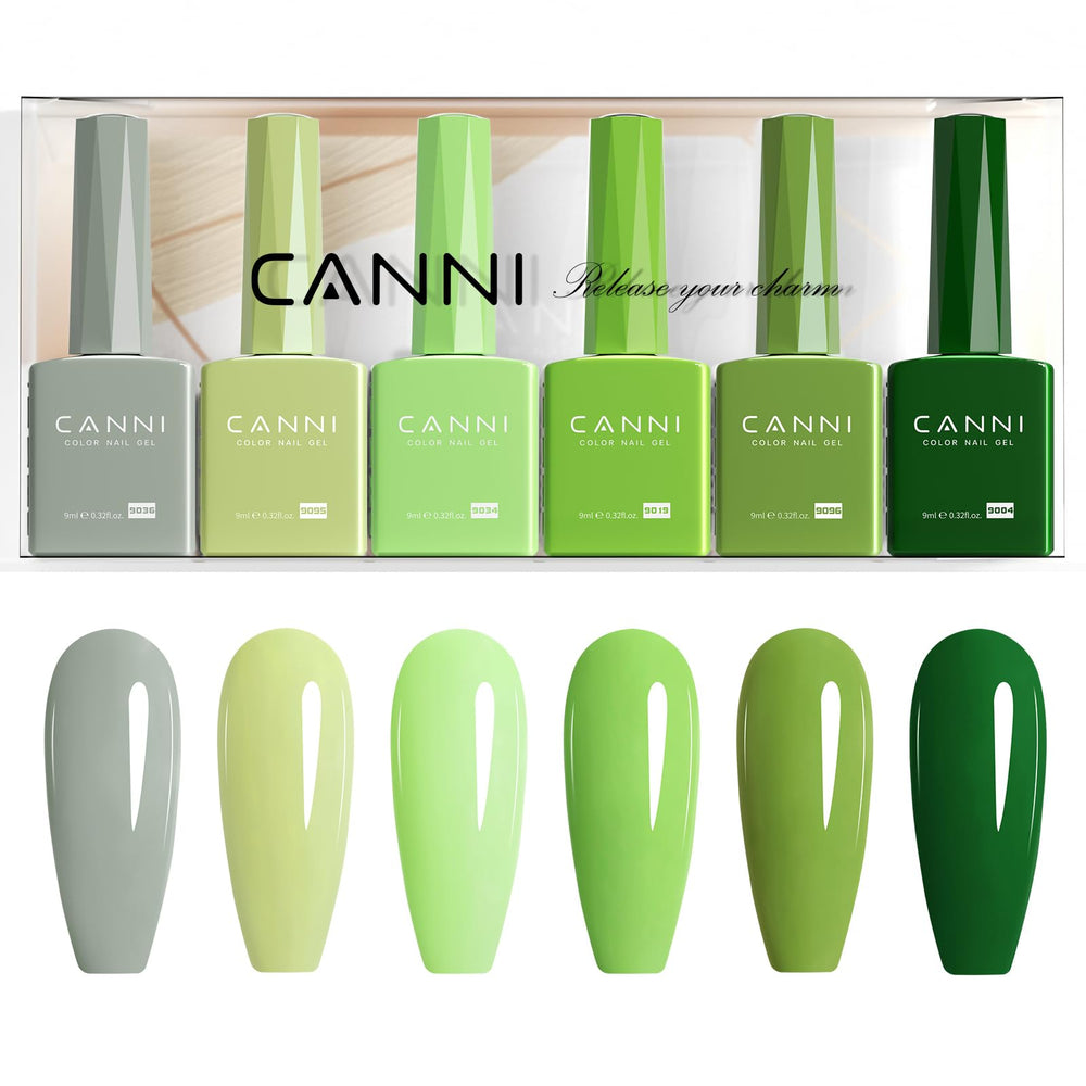 CANNI easy-application gel polish visual—consistent color and wear