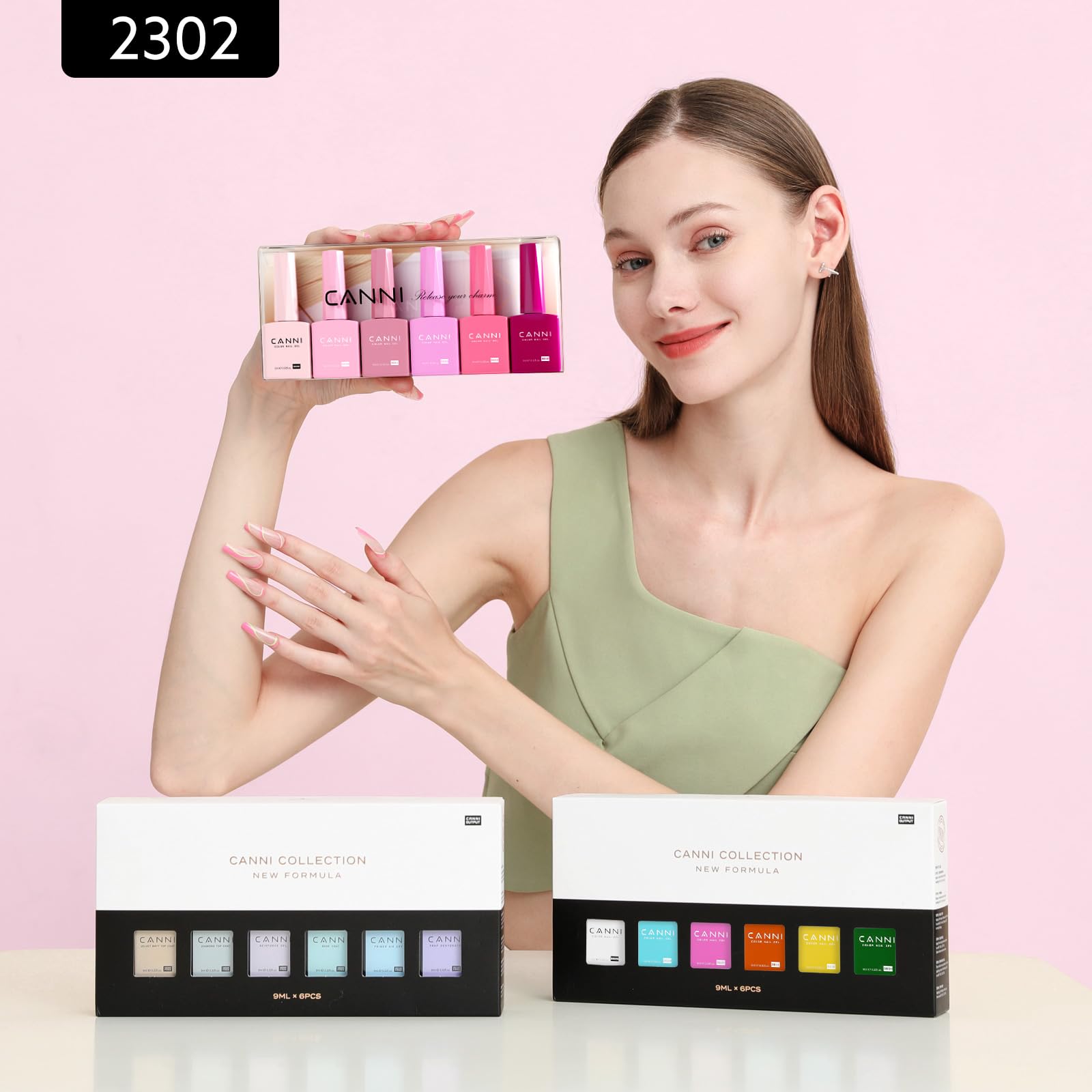CANNI easy soak off LED compatible polish removal setup