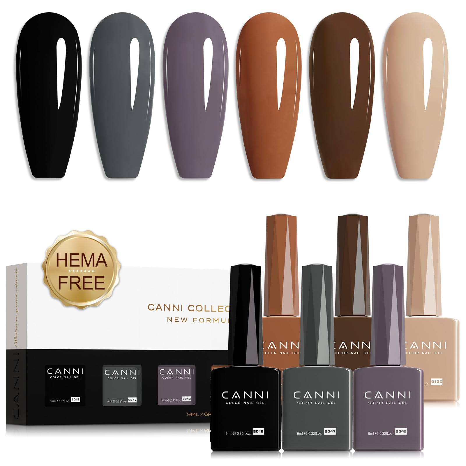 CANNI gel nail polish set packaging showcases premium gift-ready presentation