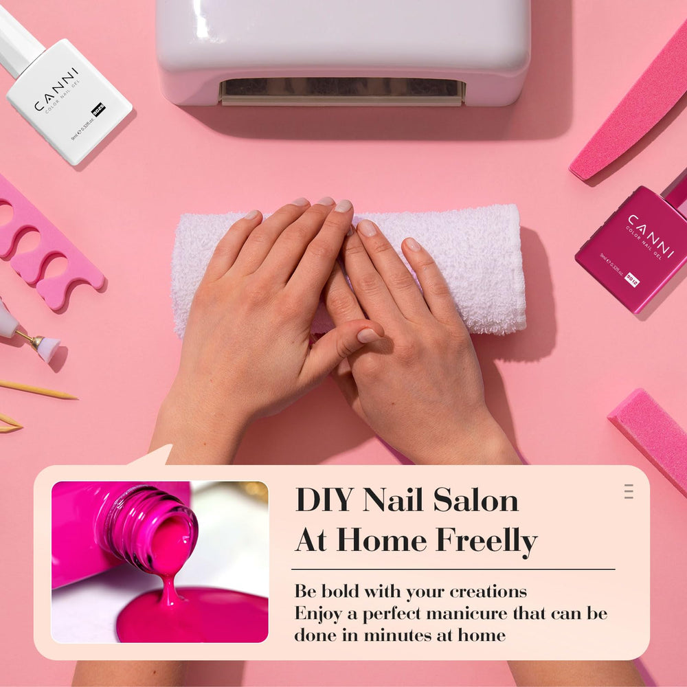 CANNI jelly-gel nail polish set accurate color view ensures correct shade choice.