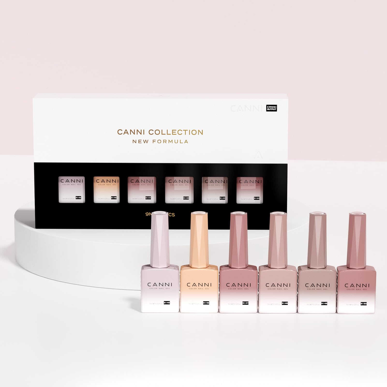 CANNI jelly-gel nail polish set glossy salon look without leaving home.