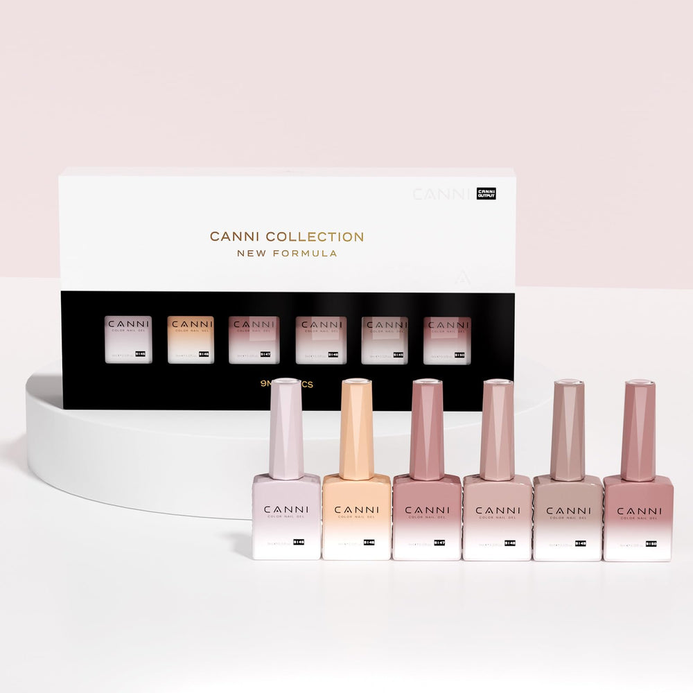 CANNI jelly-gel nail polish set glossy salon look without leaving home.