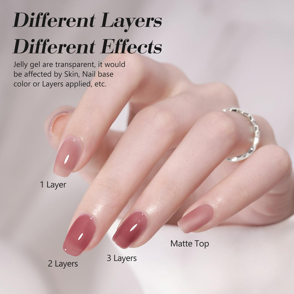CANNI Jelly Gel red bottle helps nail art lovers choose bold shade for statement nails.